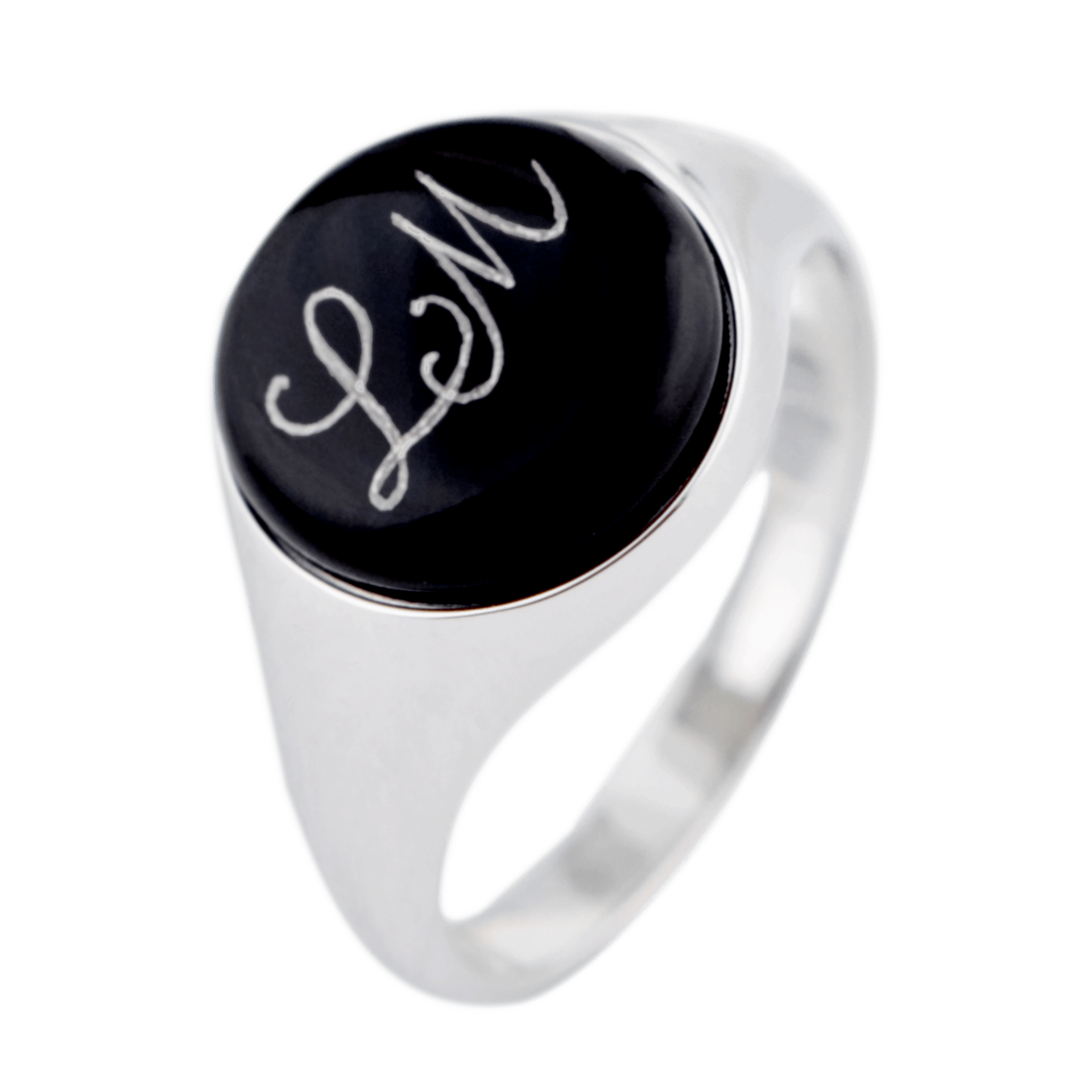 Siegelring, Monogramm in Platin, 10 g | Meissen Geschenke 90a447-53mx7 - Meissen Weimar