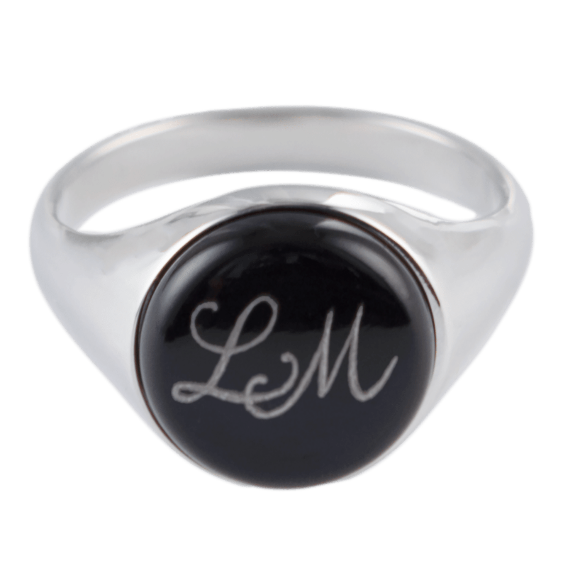 Siegelring, Monogramm in Platin, 10 g | Meissen Geschenke 90a447-53mx7 - Meissen Weimar