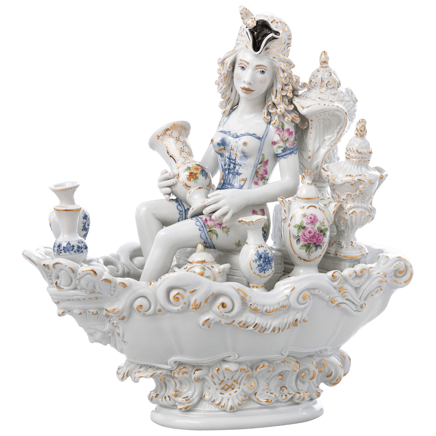Skulptur Afloat Höhe 28 cm | Meissen Figuren Individuell 65c028 - 73724 - Meissen Weimar