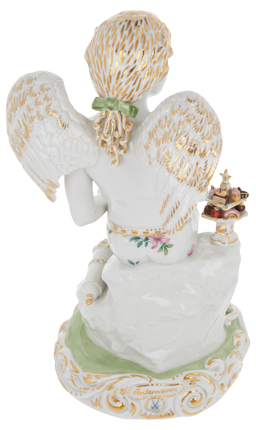 Skulptur Cupid, Höhe 25,5 cm, Porzellan | Meissen Figuren Individuell 65c028 - 73715 - Meissen Weimar