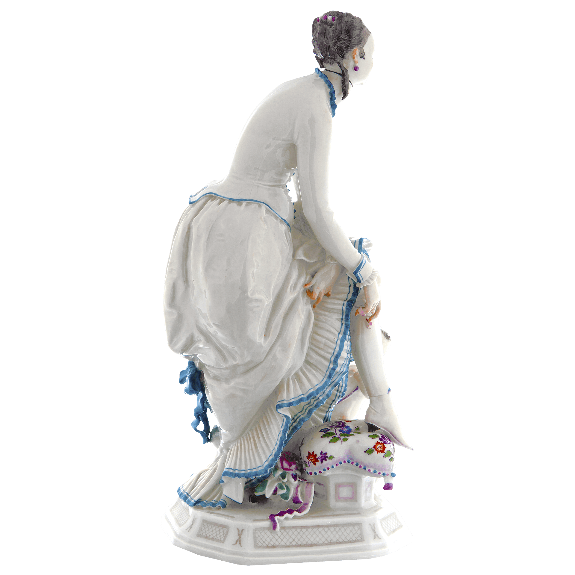 Skulptur Dame mit Amor, Bunt, H 25 cm | Meissen Exklusiv - Kollektion 900180 - 73315 - Meissen Weimar