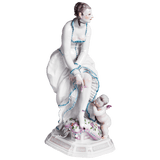 Skulptur Dame mit Amor, Bunt, H 25 cm | Meissen Exklusiv-Kollektion