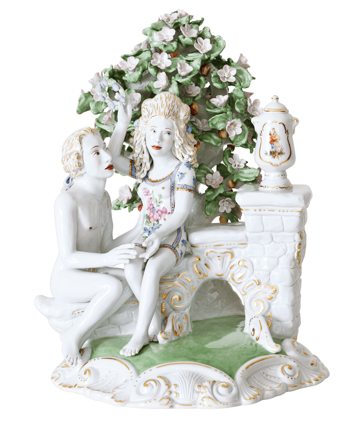 Skulptur Die Krönung H 34 cm | Meissen Figuren Individuell 65c028 - 73689 - Meissen Weimar