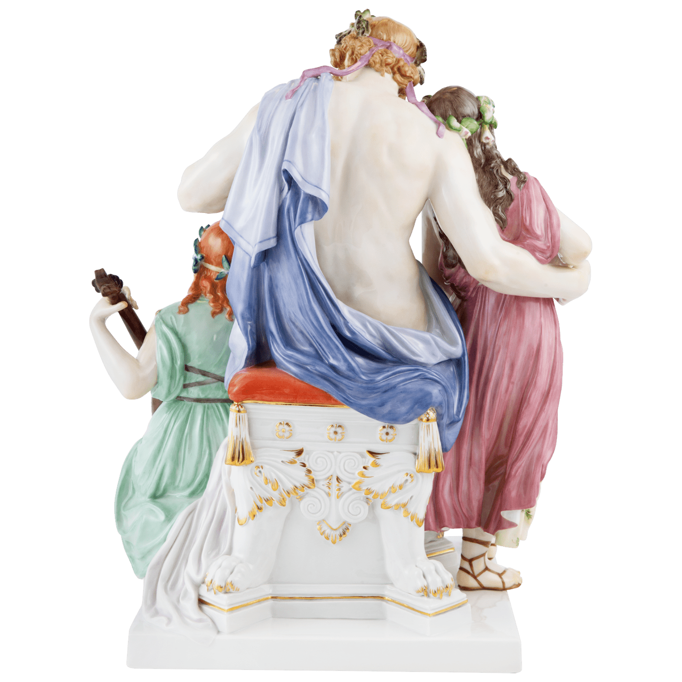 Skulptur Gruppe Der Abend, Handbemalt, H 36 cm | Meissen Limitierte Meisterwerke 900384 - 73679 - Meissen Weimar