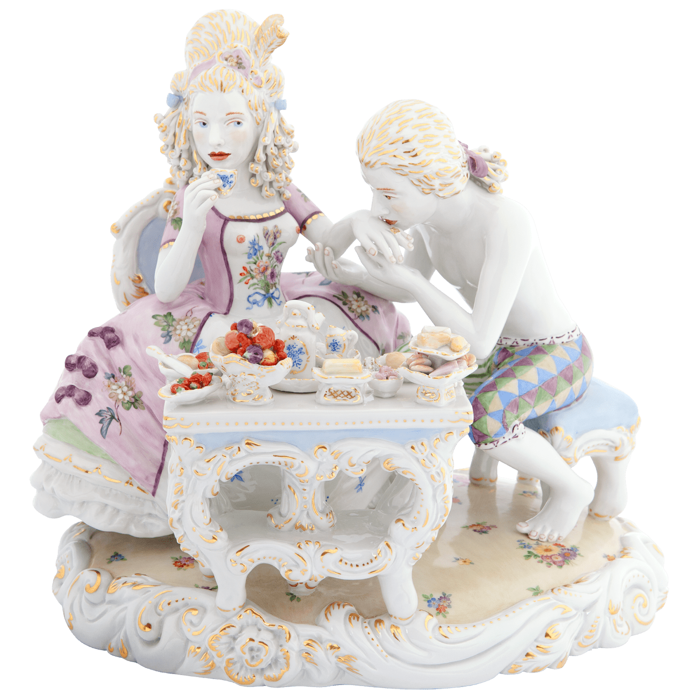Skulptur Handkuss H 26,5 cm | Meissen Figuren Individuell 65c028 - 73698 - Meissen Weimar