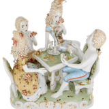 Skulptur Kartenspiel Höhe 32 cm | Meissen Figuren Individuell