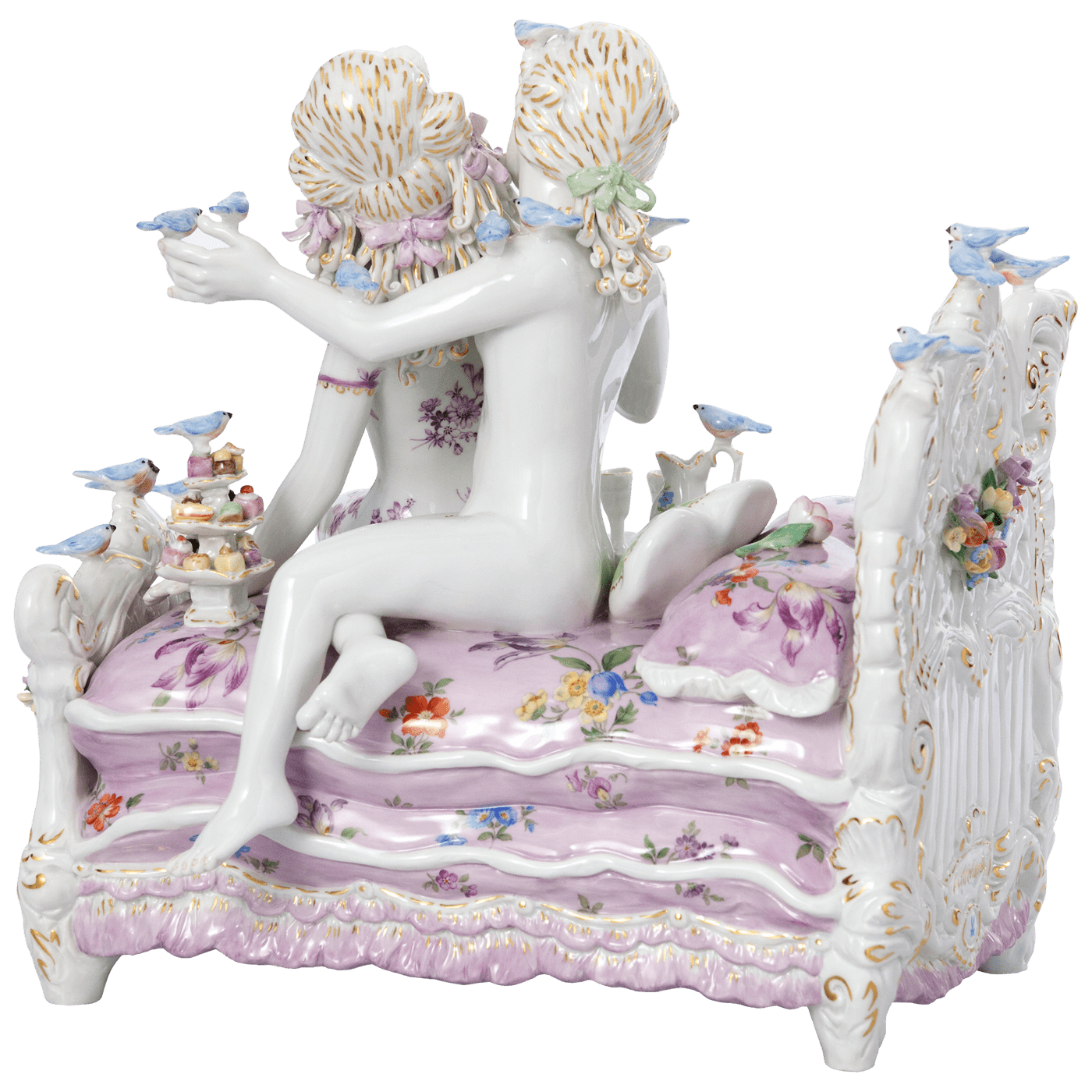 Skulptur Love Nest, Porzellan, H 27,5 cm | Meissen Figuren Individuell 65c028 - 73716 - Meissen Weimar
