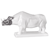 Skulptur Nashorn, Schwarz-Weiß, H 12,5 cm | Meissen Atelier-Edition