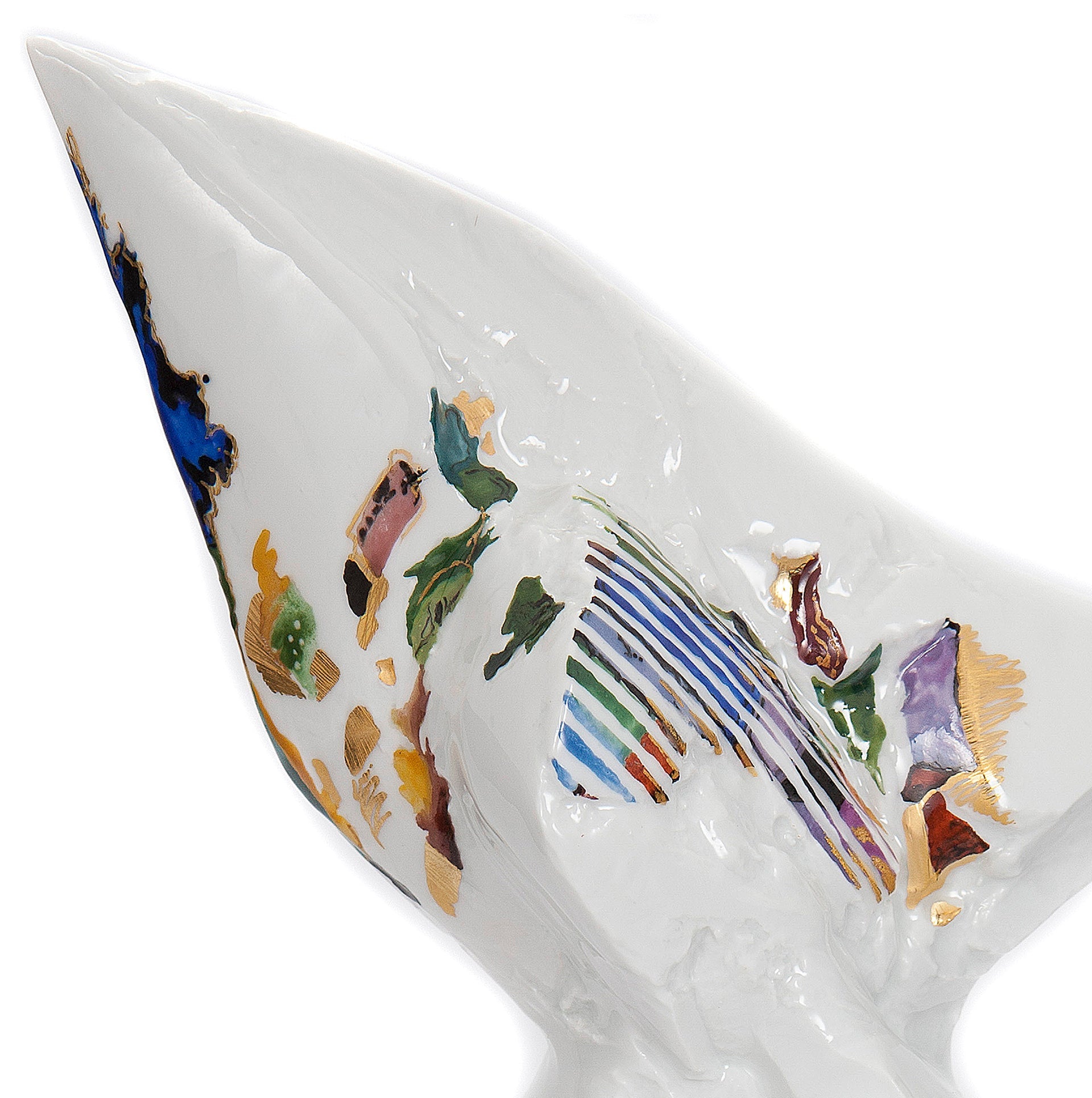Skulptur Raumzeichen Flügel mit dreieckiger Spitze, Höhe 59 cm, limitiert | Meissen Limitierte Meisterwerke 900384 - 73938 - Meissen Weimar
