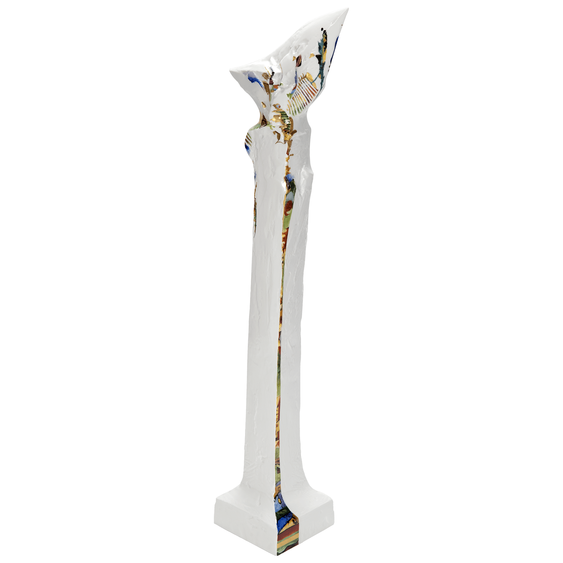 Skulptur Raumzeichen Flügel mit dreieckiger Spitze, Höhe 59 cm, limitiert | Meissen Limitierte Meisterwerke 900384 - 73938 - Meissen Weimar