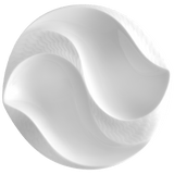 Soßenschale, Weiß, Ø 12,5 cm | Meissen Wellenspiel Relief Asien Kollektion