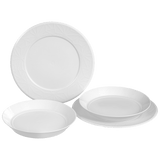 Speise-Set, Weiß, Ø 29 cm und Ø 24 cm, 4-teilig | Meissen Vitruv Graphic