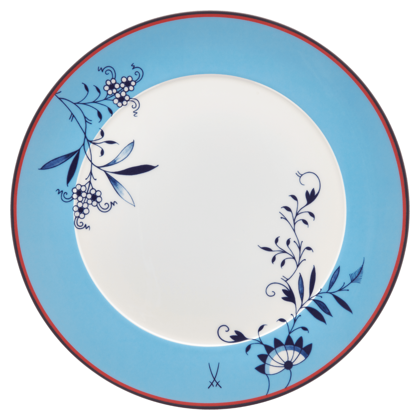 Speiseteller, Form "No 41", "MEISSEN Collage", "Bloomy Feathers", Ø 29 cm | Meissen No.41 Collage 79a541 - 41479 - Meissen Weimar
