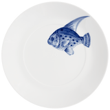 Speiseteller, groß, "Blue Treasures", Fisch, Ø 30 cm | Meissen Cosmopolitan