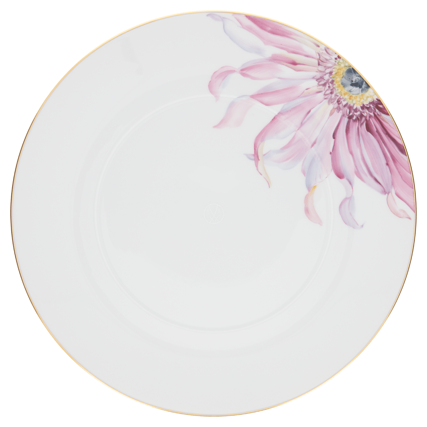 Speiseteller, groß, 'Giant Bloom', Gerbera, Goldrand, Ø 30 cm | Meissen Cosmopolitan 61B157 - 37479 - Meissen Weimar