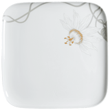 Speiseteller Passionsblume, 30 x 30 cm | Meissen Nova