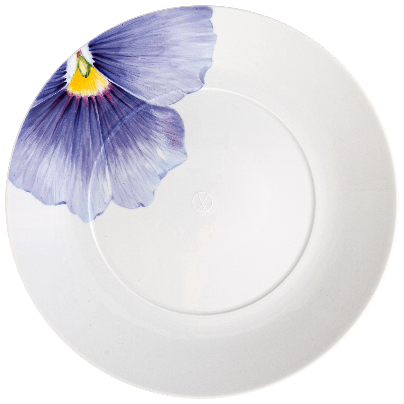 Speiseteller, klein, "Giant Bloom", Stiefmütterchen, Ø 24 cm | Meissen Cosmopolitan 61a160 - 37475 - Meissen Weimar