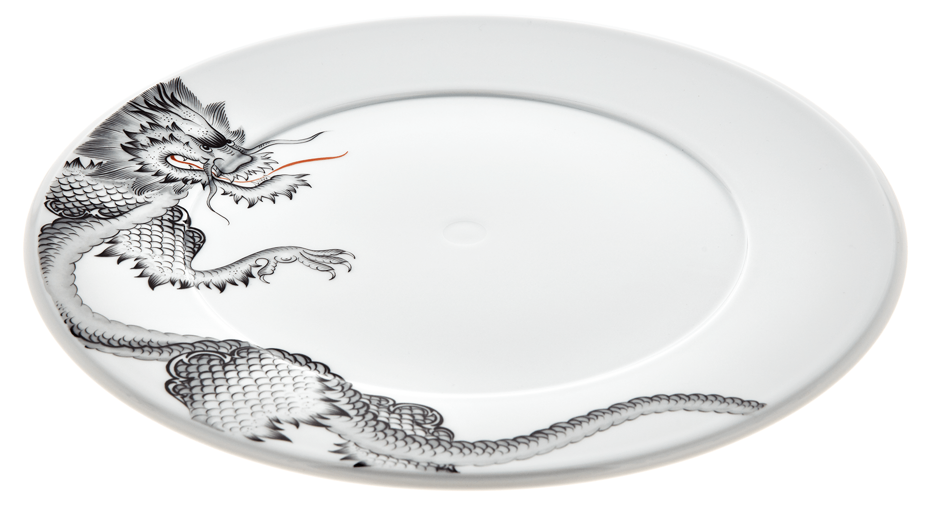 Speiseteller, Ming Dragon, schwarz, Ø 29 cm | Meissen Vitruv 33a311 - 43479 - Meissen Weimar