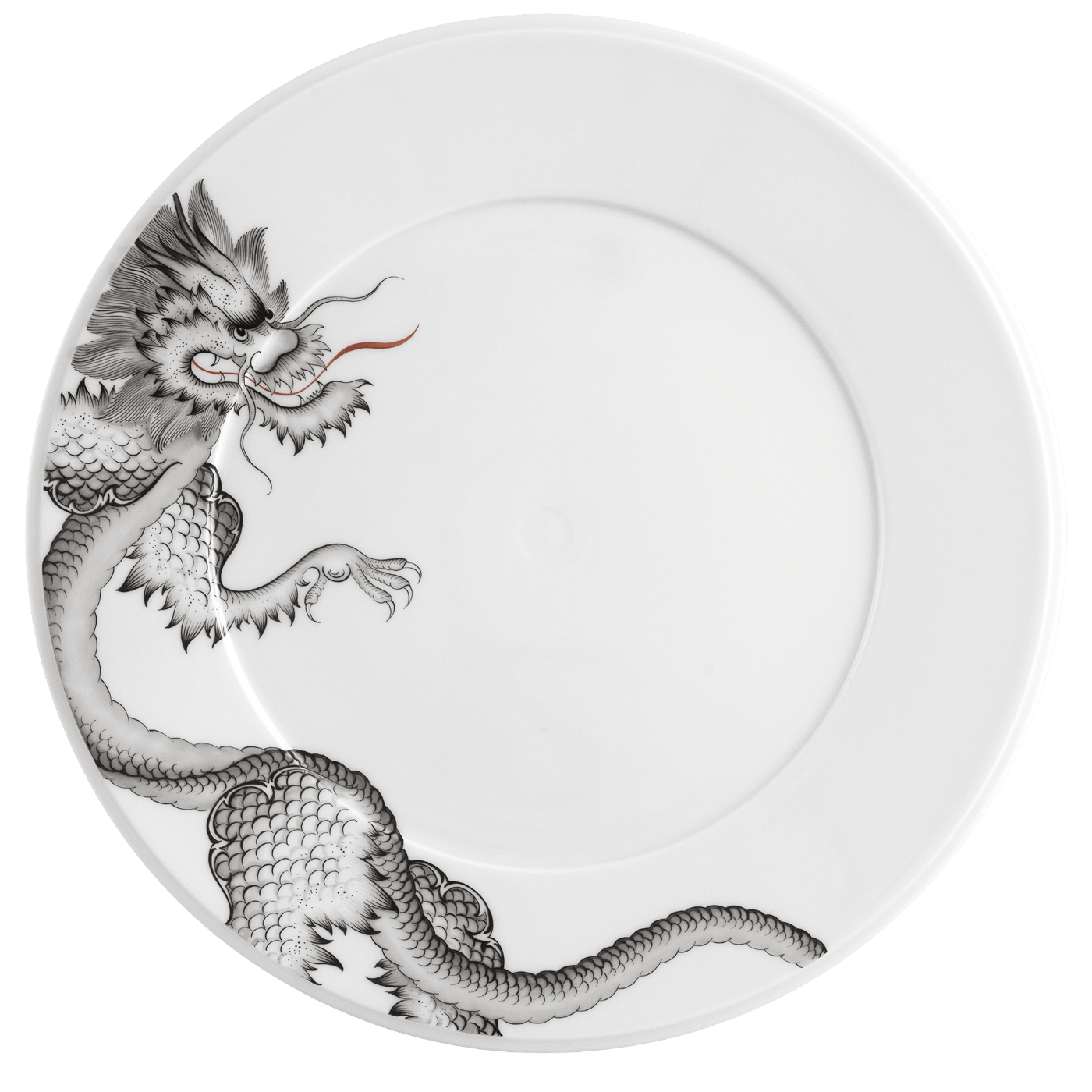 Speiseteller, Ming Dragon, schwarz, Ø 29 cm | Meissen Vitruv 33a311 - 43479 - Meissen Weimar
