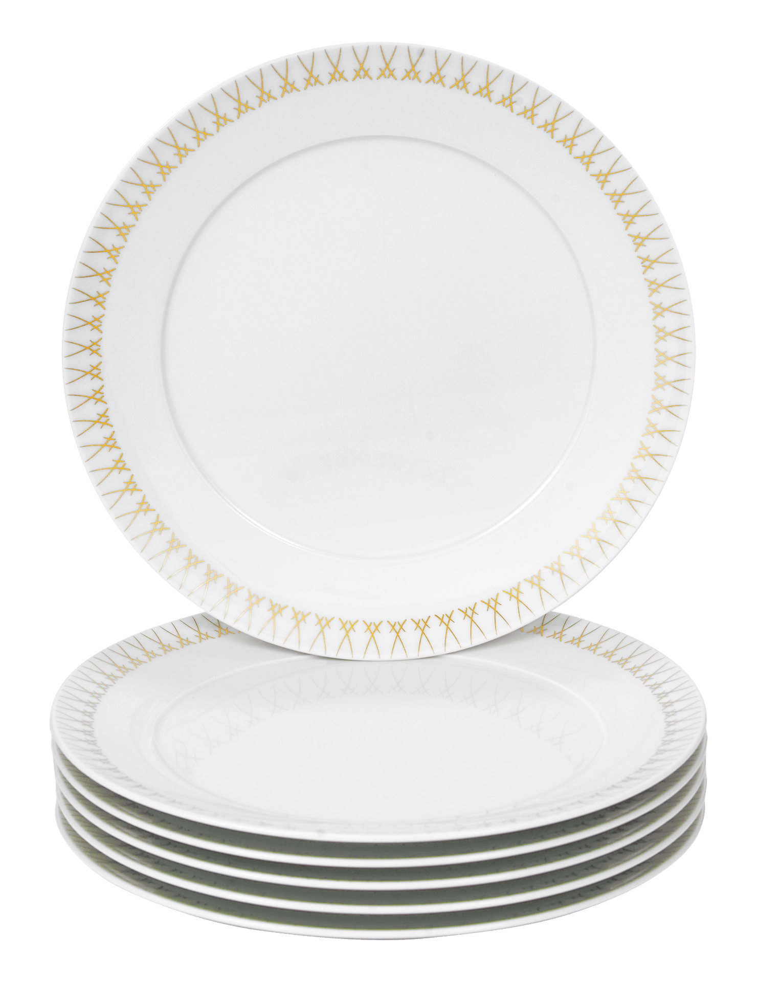 Speiseteller - Set, Swords Luxury Gold, Ø 27 cm, 6 - teilig | Meissen No.41 Swords Luxury Gold 79a221 - c4125 - Meissen Weimar