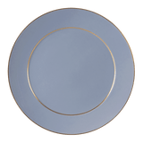 Speiseteller uni blau mit Goldrand Ø 29 cm | Meissen No.41 Casa