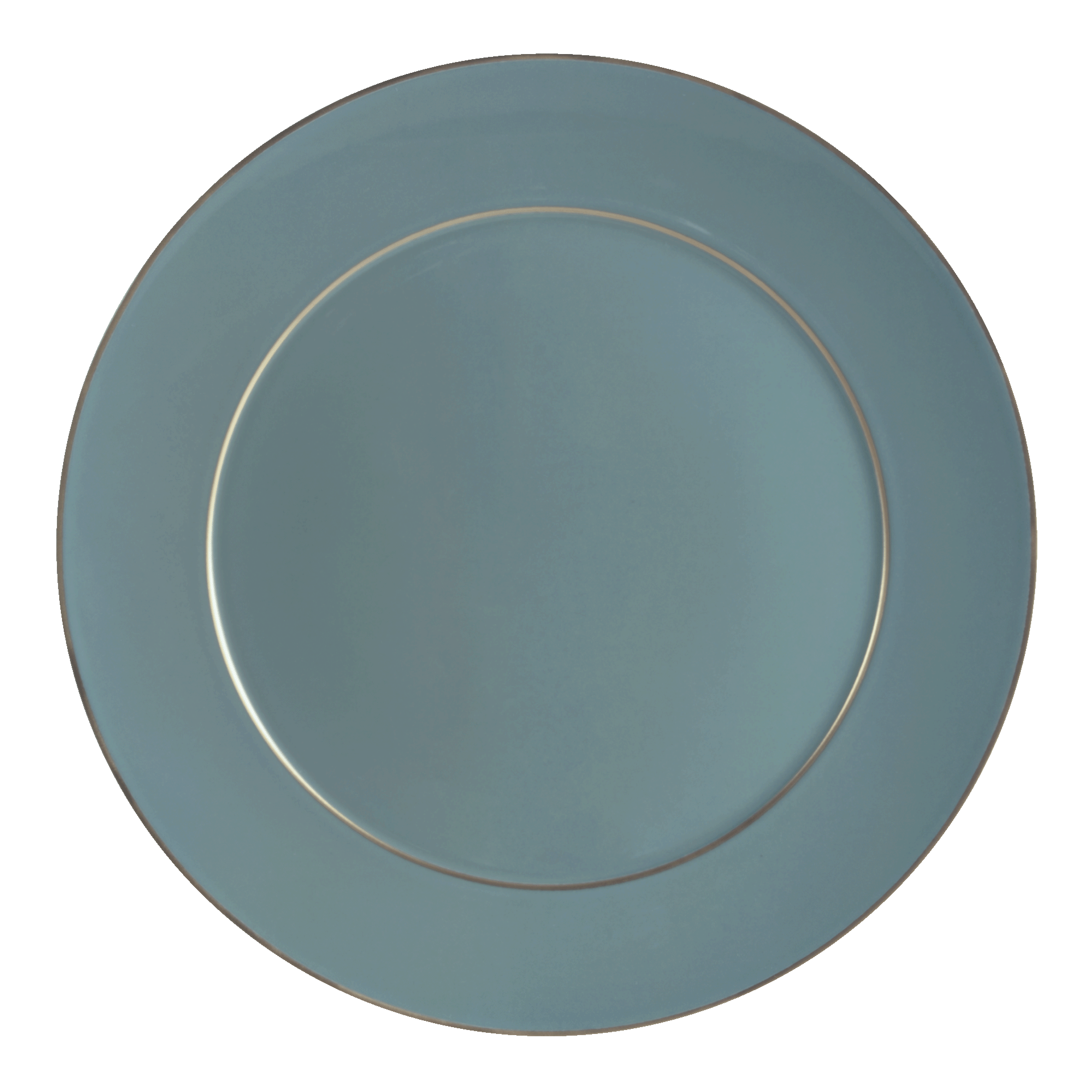 Speiseteller uni petrol Rand gold Ø 29 cm | Meissen No.41 Casa 79b562-41479 - Meissen Weimar