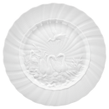 Speiseteller, Weiß, ø 28 cm | Meissen Schwanendessin