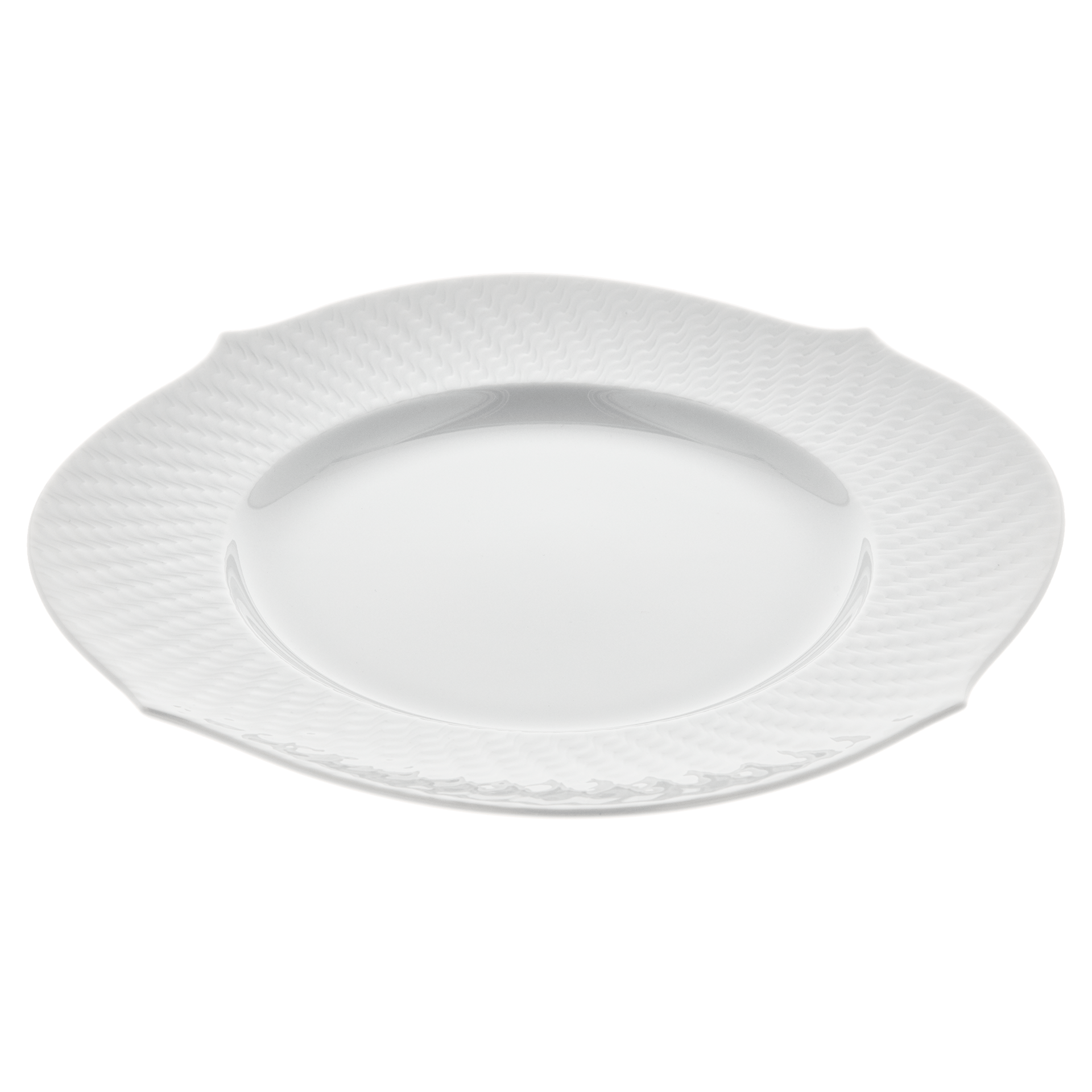 Speiseteller, Weiß, Ø 28,5 cm | Meissen Wellenspiel Relief 000001 - 29479 - Meissen Weimar