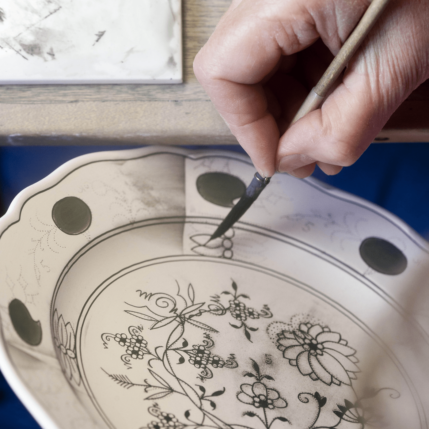 Speiseteller Zwiebelmuster Ø 22 cm | Meissen Neuer Ausschnitt 800101 - 00473 - Meissen Weimar
