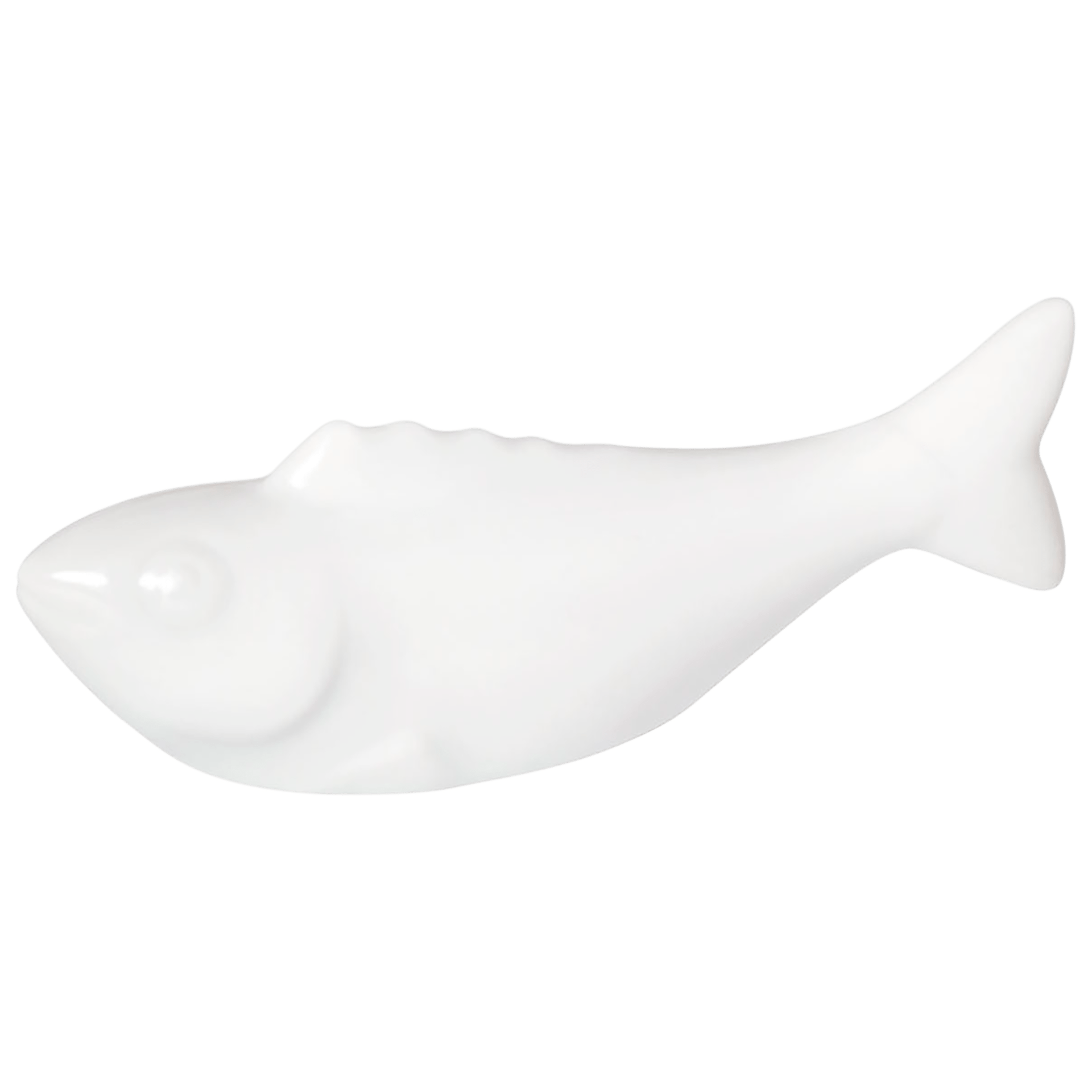 Stäbchenauflage Fisch Weiß, L 7,1 cm | Meissen Kollektion Markenzeichen 000001 - 44232 - Meissen Weimar
