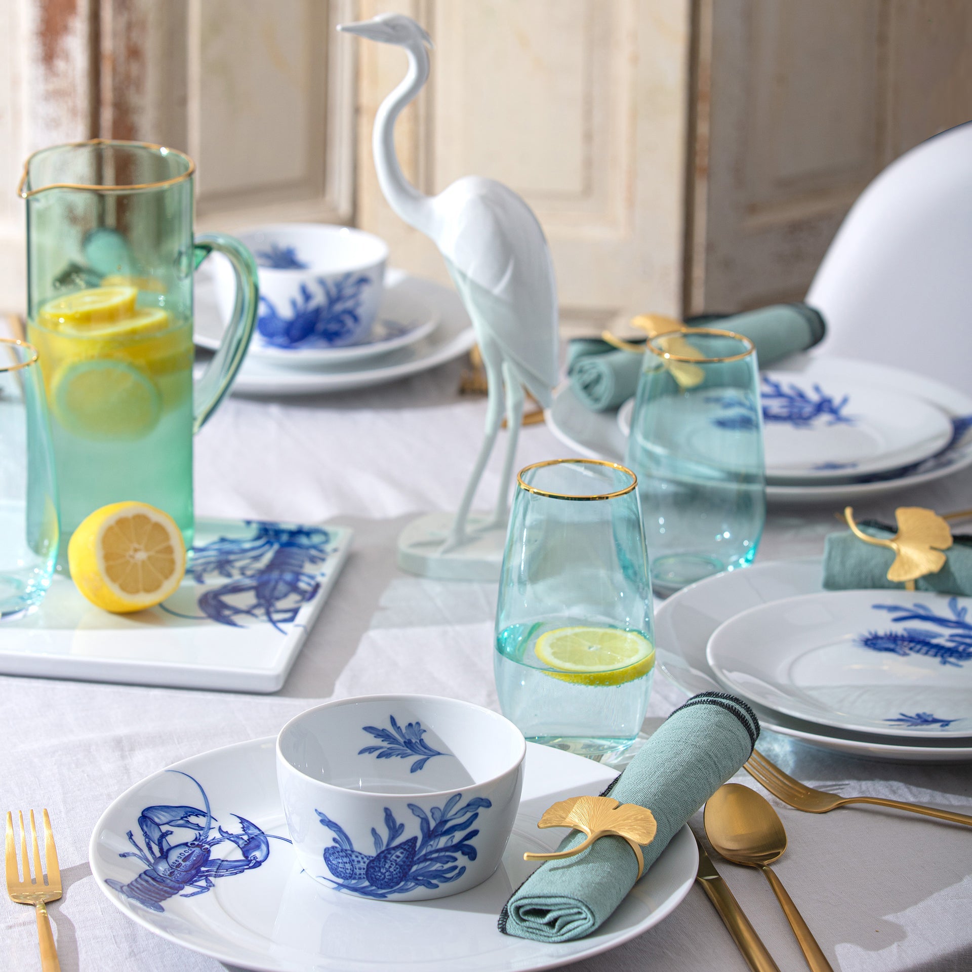 Starter - Set, Blue Treasures, 10 - teilig für 2 Personen | Meissen Cosmopolitan 82k001 - c3728 - Meissen Weimar
