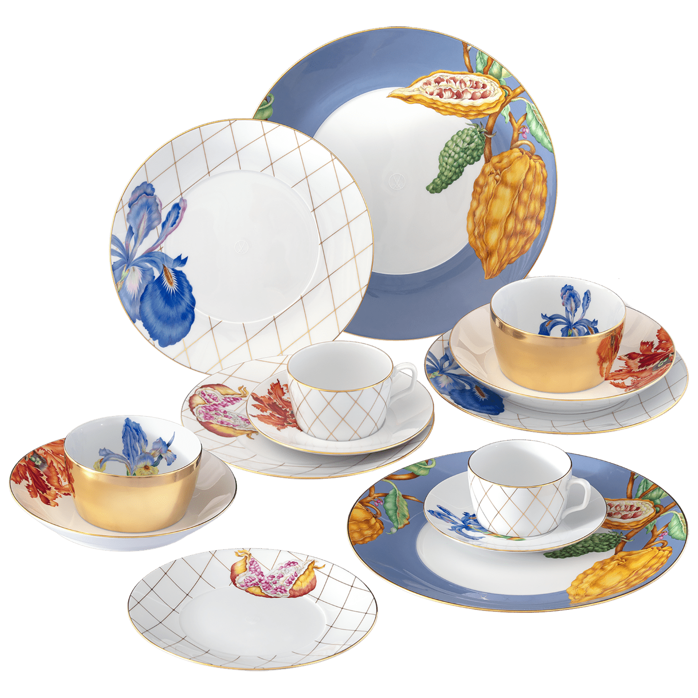 Starter - Set Cosmopolitan Sweet Exotics, 12 - Teilig | Meissen Cosmopolitan 20a126 - c3730 - Meissen Weimar