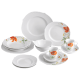 Starter-Set, Dekor Wilder Mohn, 14-teilig | Meissen Wellenspiel Relief