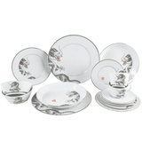 Starter-Set Geschirr 14-tlg., Glücksdrache, Platinschale | Meissen Vitruv