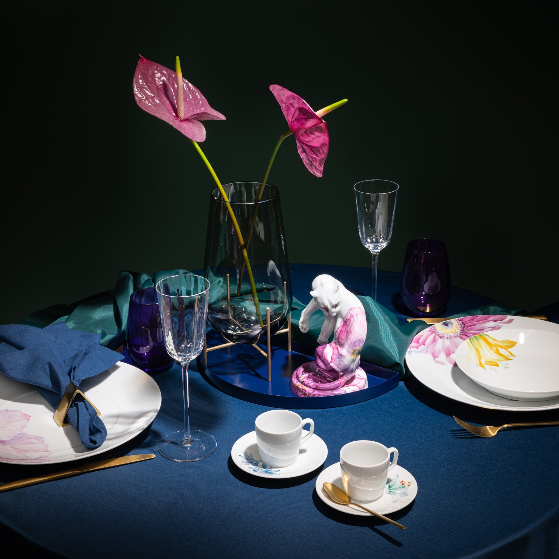 Starter - Set Geschirr, Giant Bloom, 12 - teilig | Meissen Cosmopolitan 61k001 - c3727 - Meissen Weimar