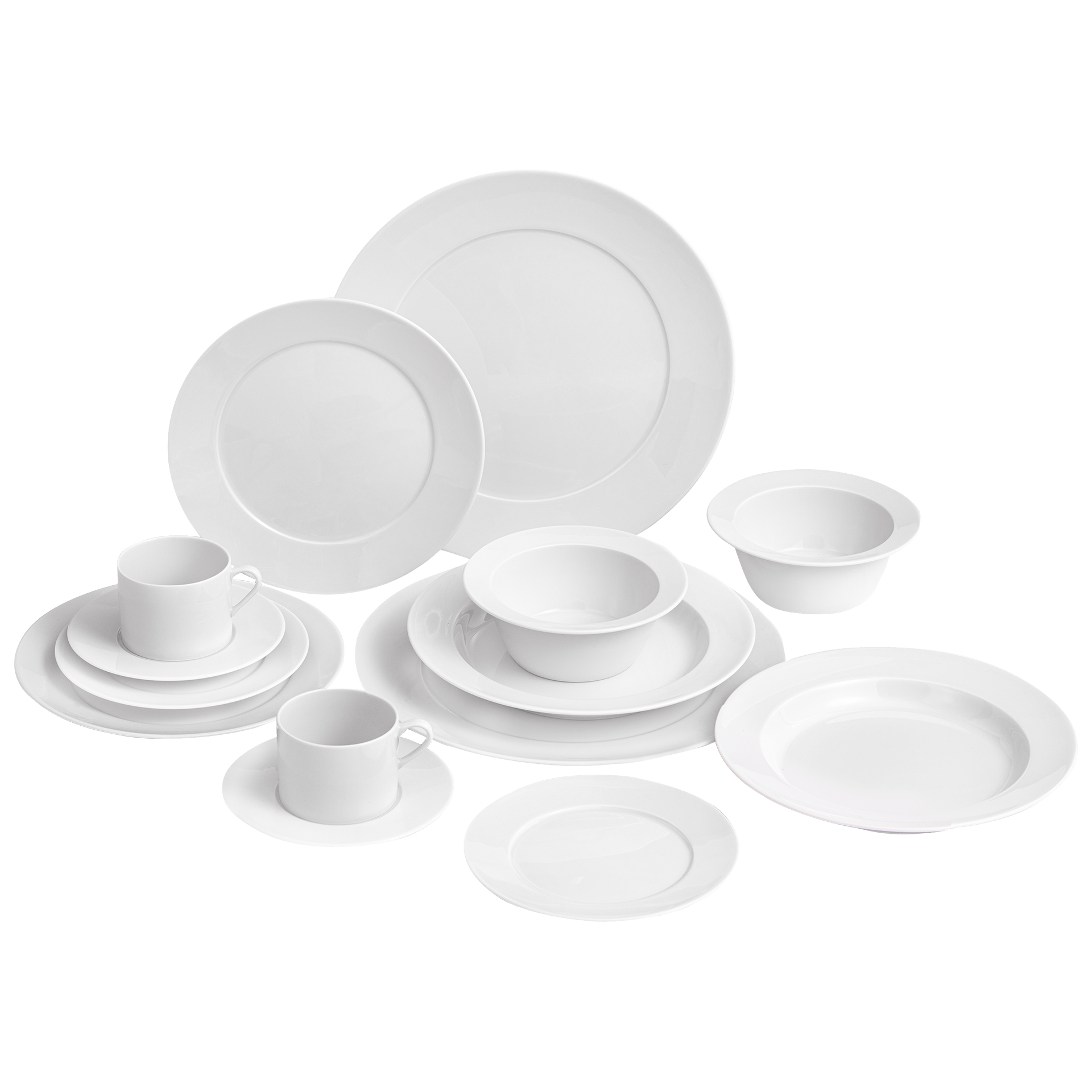 Starter - Set Geschirrset Weiß, 14 - teilig | Meissen No.41 Casa 000001 - c4139 - Meissen Weimar