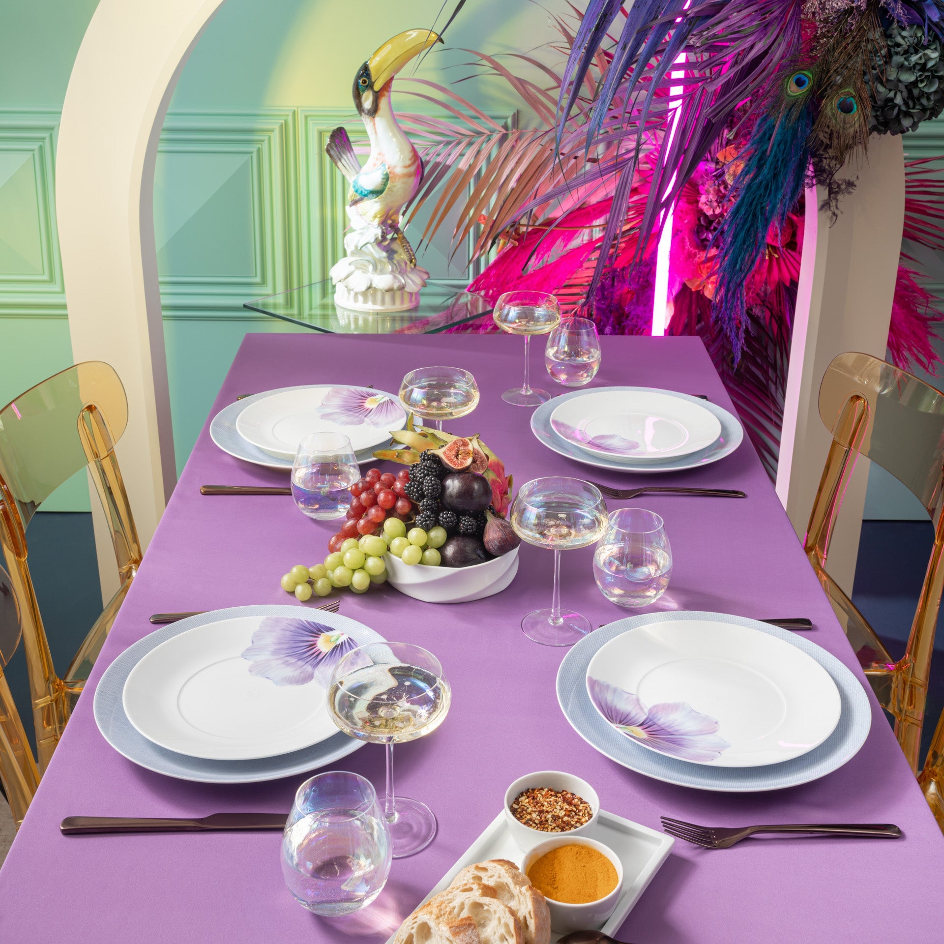 Starter - Set, Giant Bloom & Mesh Blau, 12 - teilig | Meissen Cosmopolitan 61k003 - c3727 - Meissen Weimar