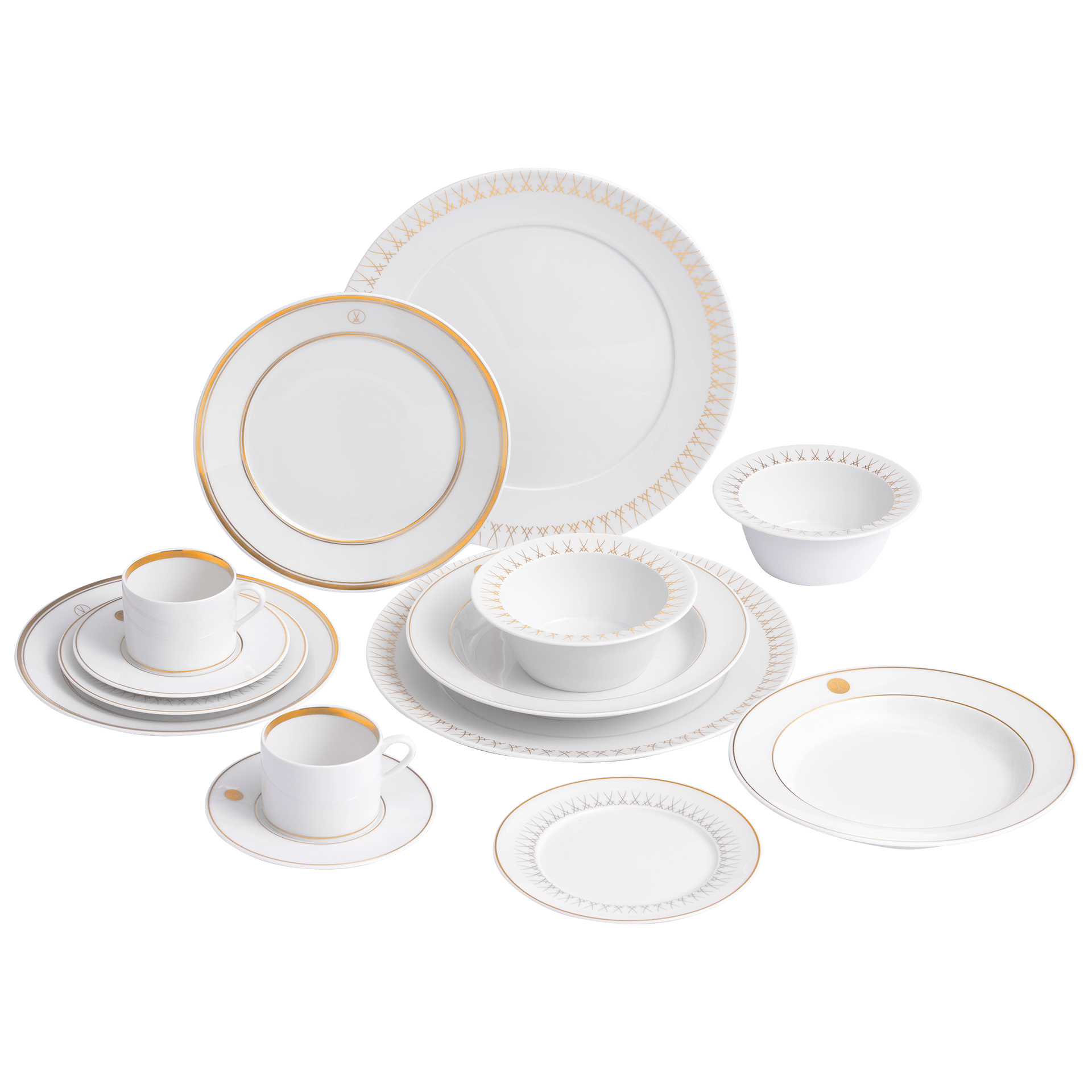 Starter - Set, Swords Luxury Gold, 14 - Teilig | Meissen No.41 Swords Luxury Gold 79a221 - c4140 - Meissen Weimar