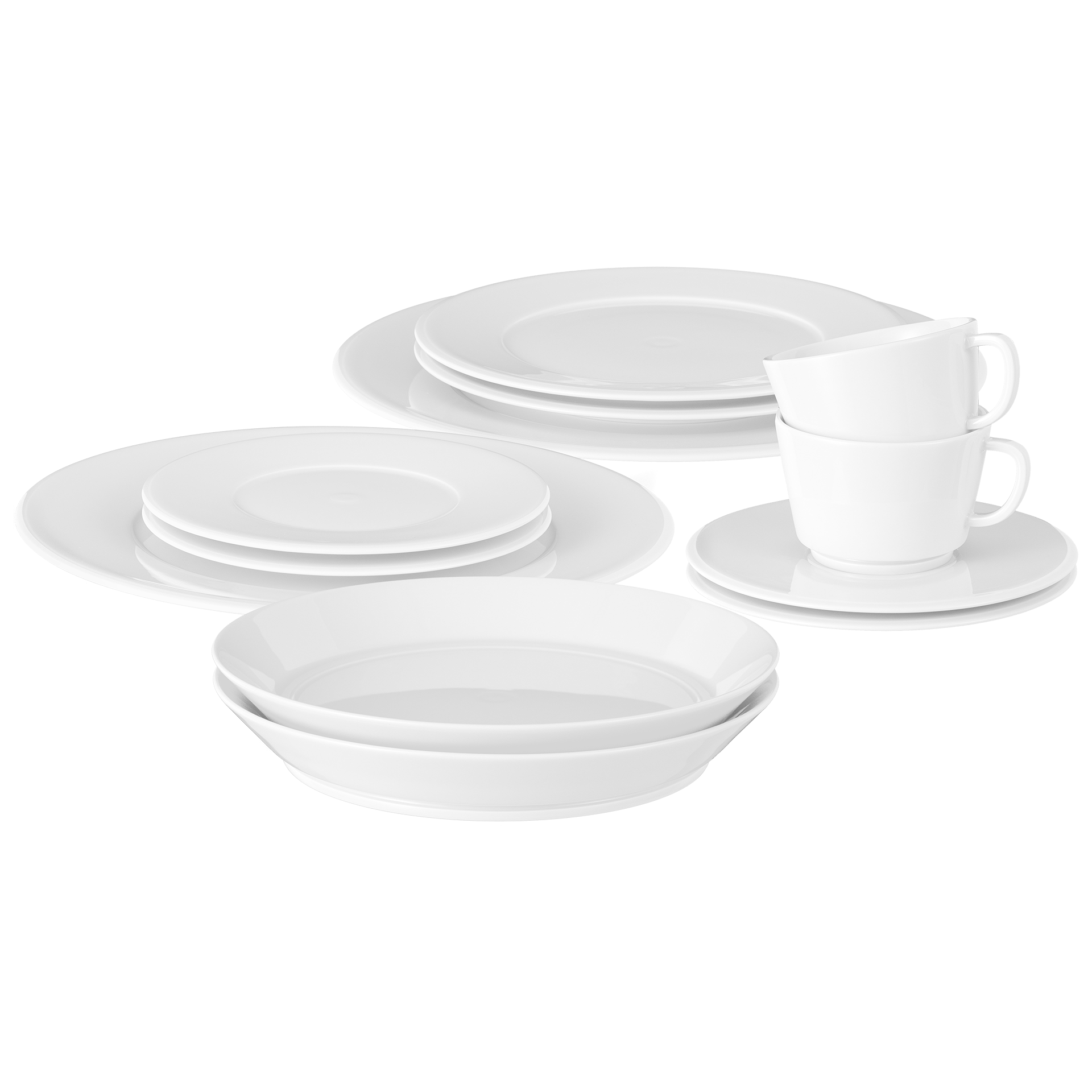 Starter - Set, Weiß, 12 - teilig | Meissen Vitruv 000001 - c4306 - Meissen Weimar