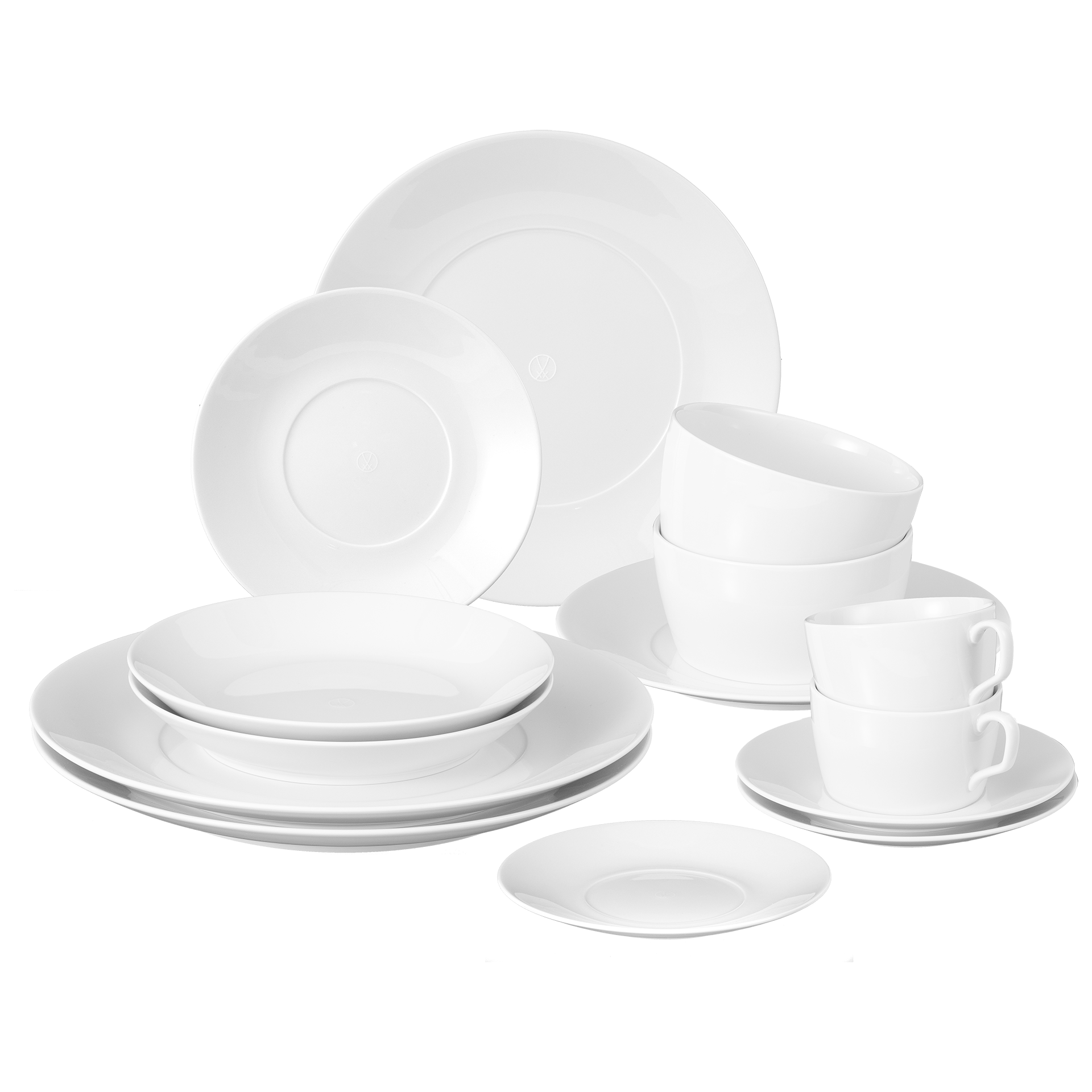 Starter - Set, Weiß, 14 - tlg. | Meissen Cosmopolitan 000001 - c3723 - Meissen Weimar