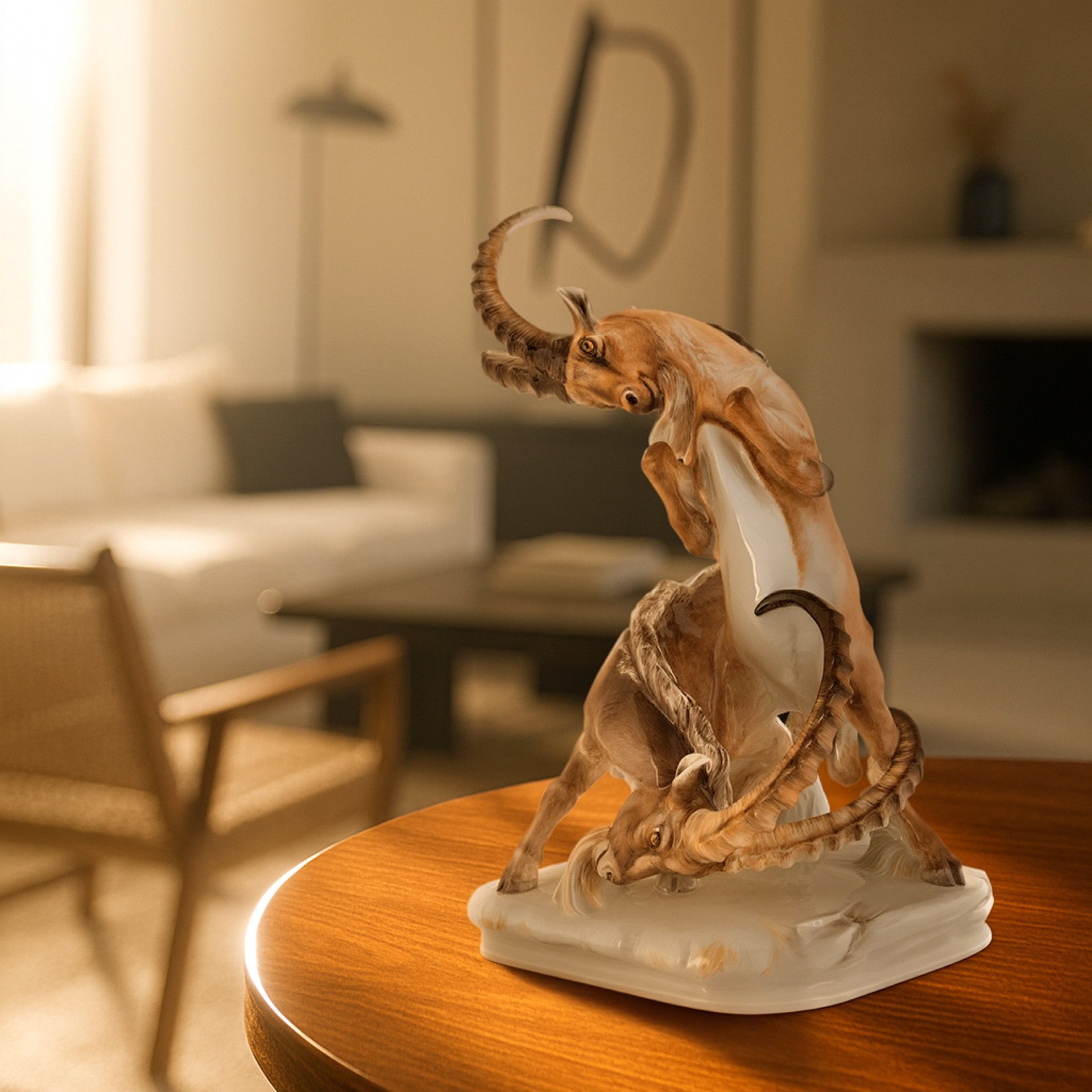 Steinböcke, Lim. 25, H 44 cm | Meissen Limitierte Meisterwerke 900184-78062 - Meissen Weimar