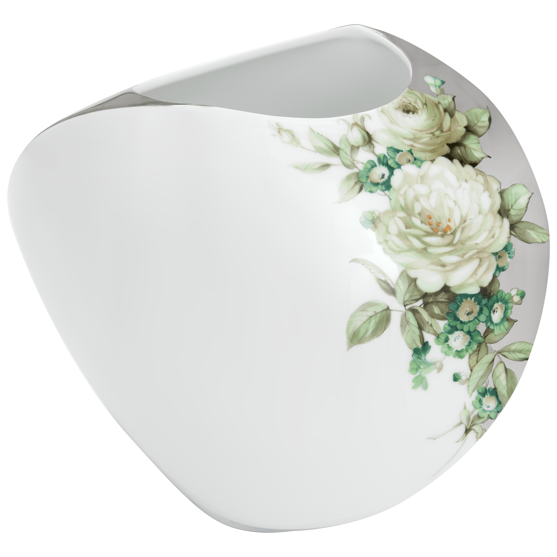 Steinvase Rosen - Farbenspiel, H 17,5 cm | Meissen Vasen Kollektion 131274 - 50108 - Meissen Weimar