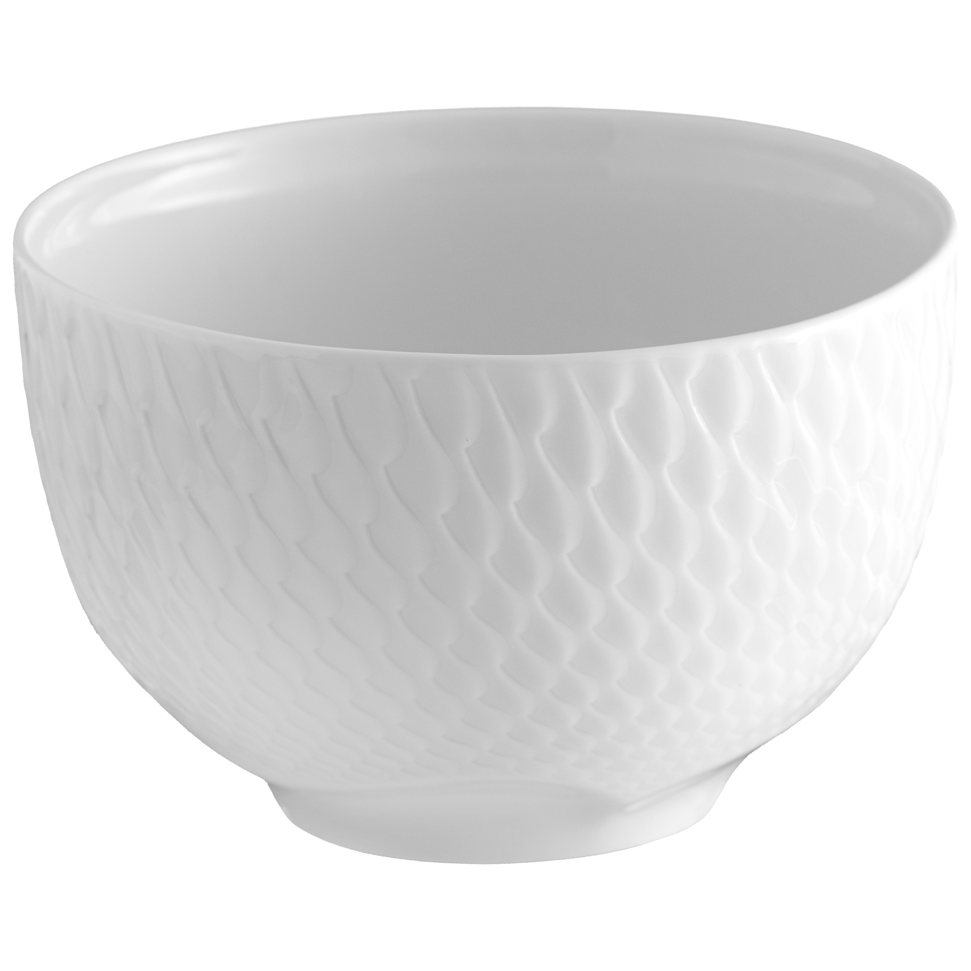 Suppenschale, Biskuit Weiß, Ø 11 cm | Meissen Wellenspiel Relief 860101 - 29813 - Meissen Weimar