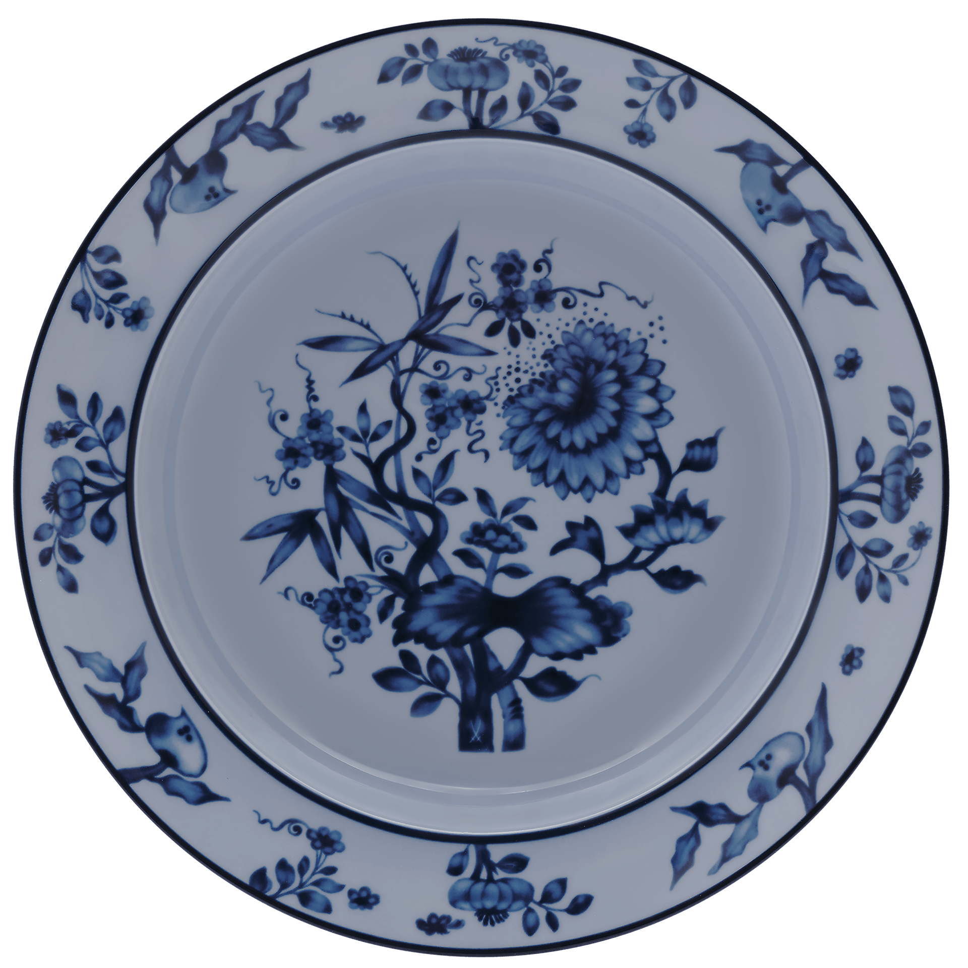 Suppenteller blau Ø 23 cm | Meissen No.41 Zwiebelmuster 79b540-41487 - Meissen Weimar