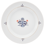 Suppenteller, Blütenzweige, Doppelblatt, Ø 23 cm | Meissen No. 41 Noble Blue