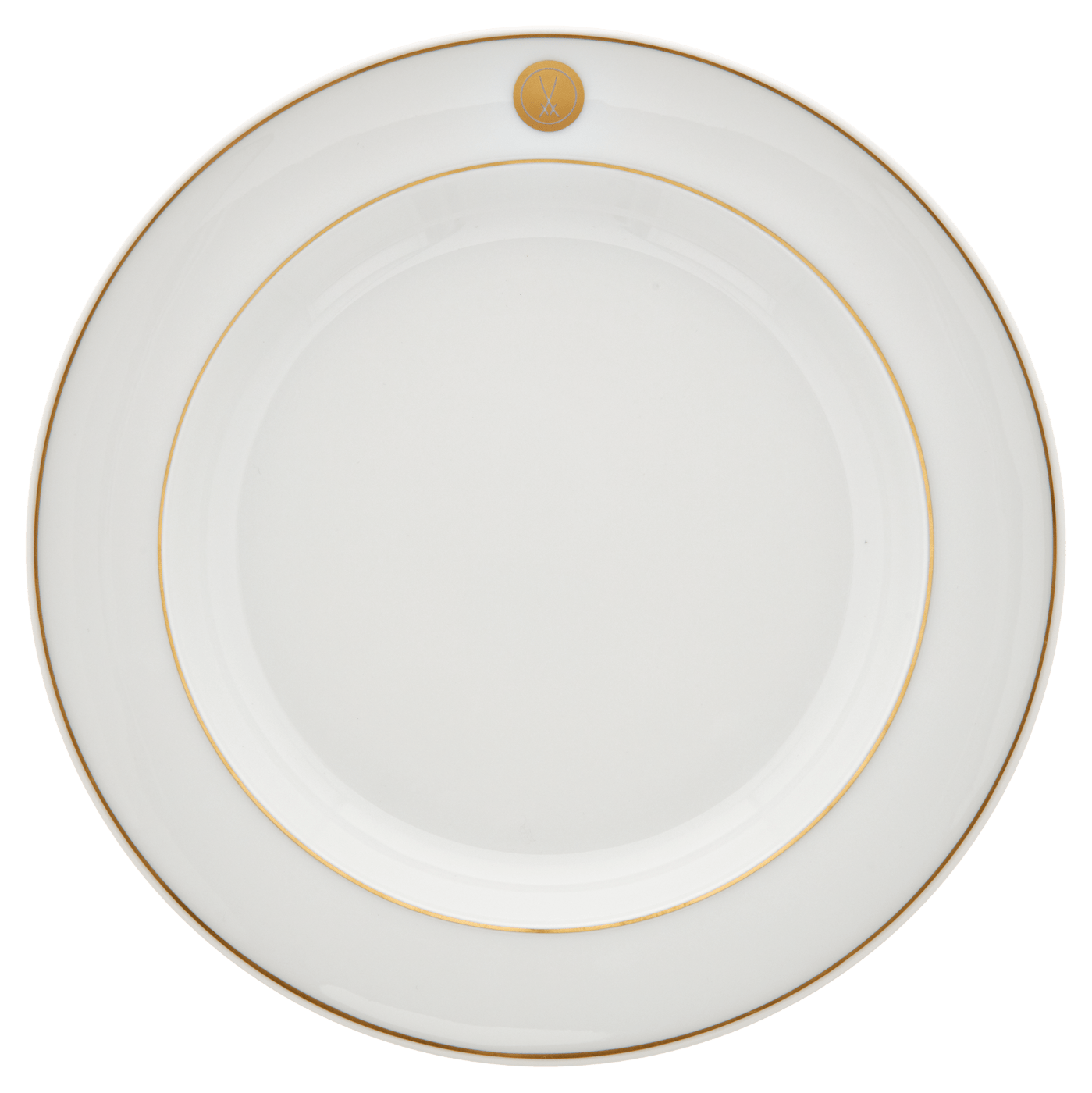 Suppenteller, Schwertermedaillon, Goldfaden, Ø 23 cm | Meissen No.41 Swords Luxury Gold 99a365 - 41487 - Meissen Weimar
