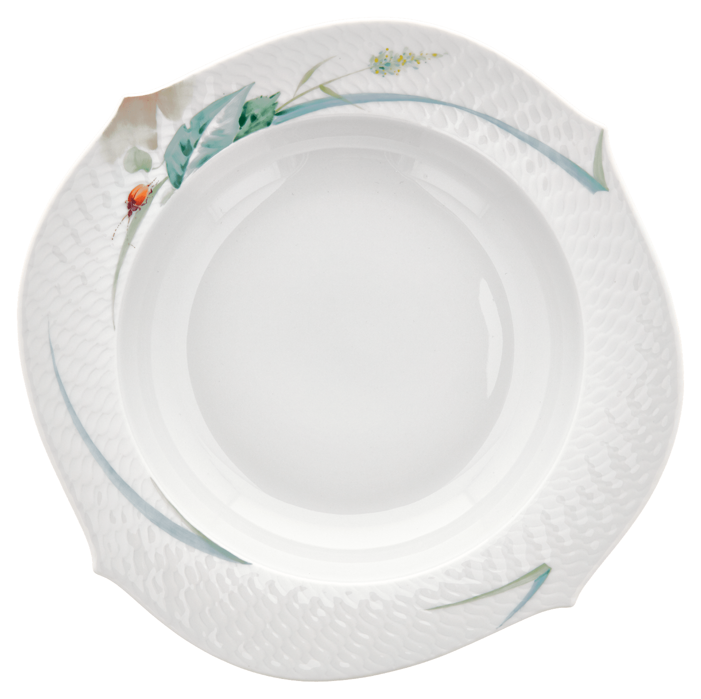 Suppenteller Waldflora Relief Ø 23,5 cm | Meissen Wellenspiel Relief 614501 - 29488 - Meissen Weimar