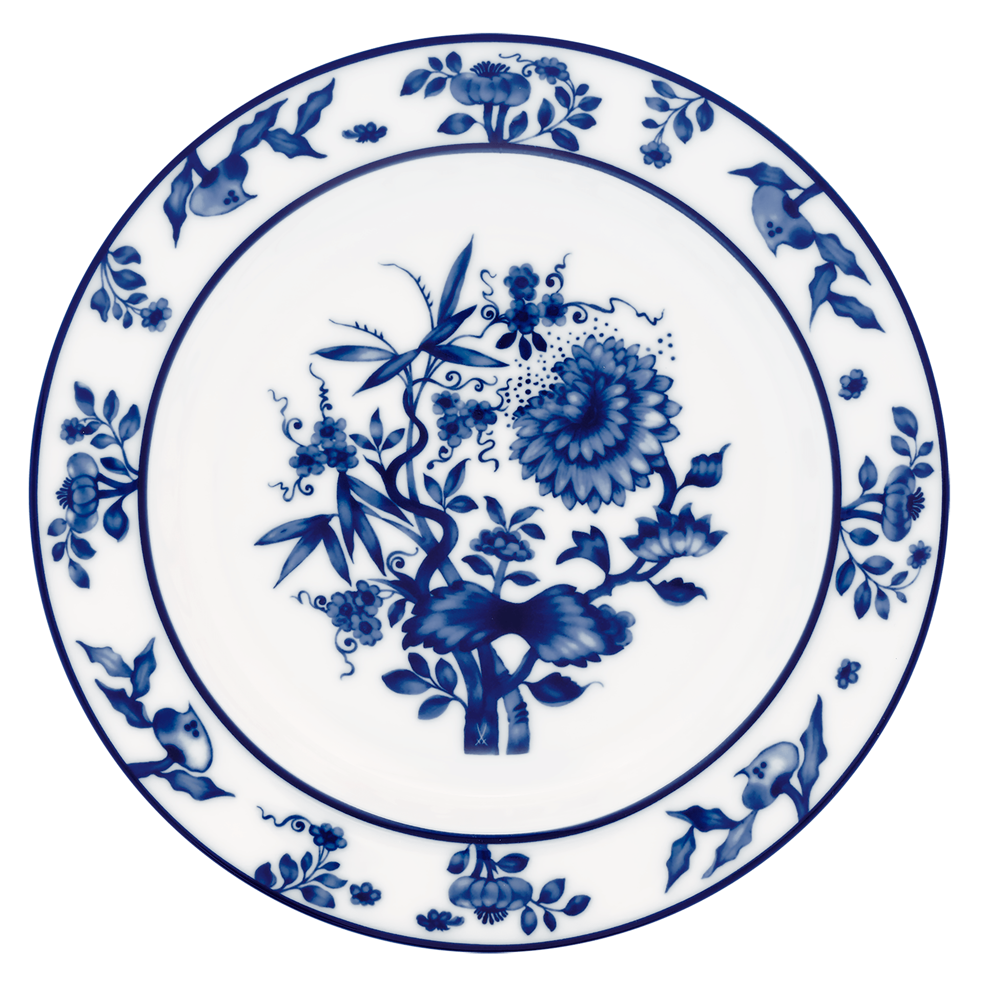 Suppenteller Weiß Ø 23 cm | Meissen No. 41 Noble Blue 79b500-41487 - Meissen Weimar