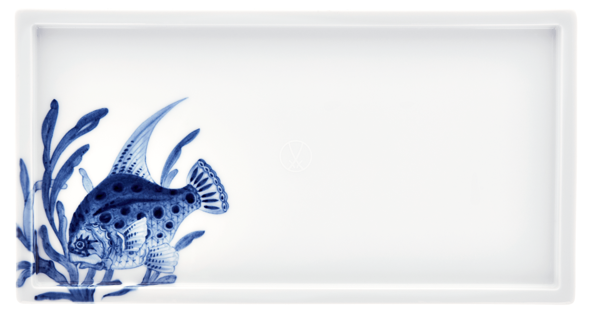 Sushi - Platte, 'Blue Treasures', Fisch, L 27 cm | Meissen Cosmopolitan 82A277 - 37510 - Meissen Weimar