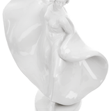 Einzelfigur Tänzerin Loie Fuller, Weiß, H 26 cm | Meissen Einzelplastik